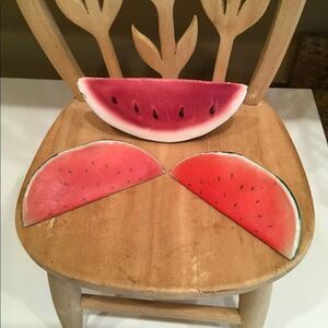 Vintage Watermelon Salt & Pepper Shakers